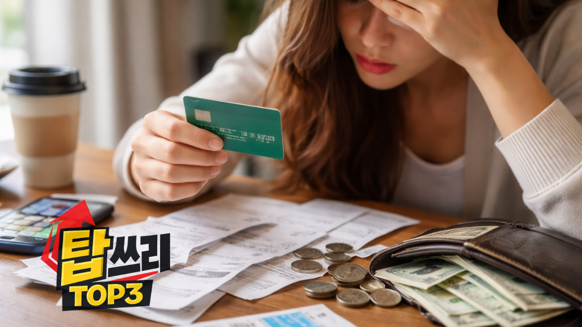 체크카드만 쓰는데도 돈이 안 모이는 이유 탑쓰리(TOP3)