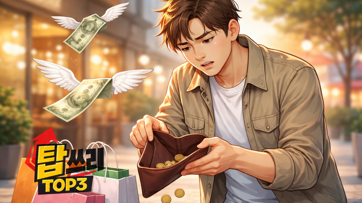 지갑이 항상 가벼운 사람들 탑쓰리(TOP3)