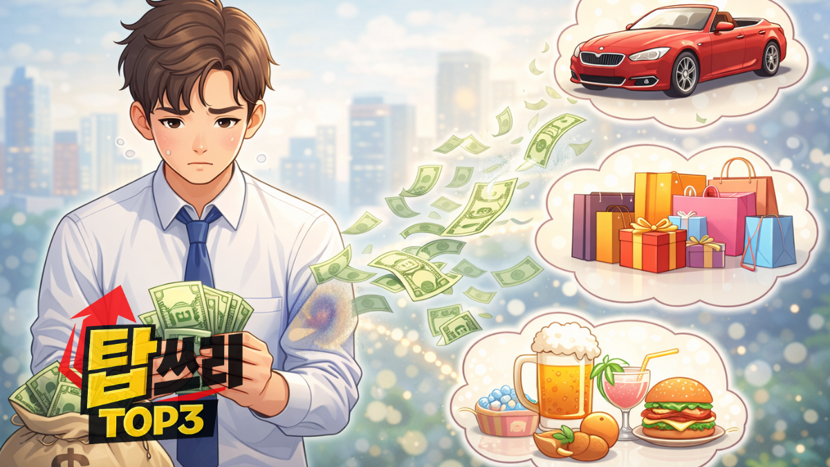 연봉이 올라도 항상 가난한 이유 탑쓰리(TOP3)
