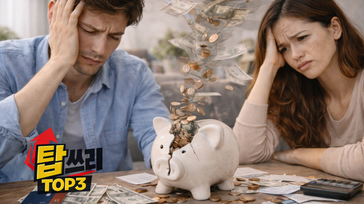돈이 모일 수 없는 사람들의 습관 탑쓰리(TOP3)