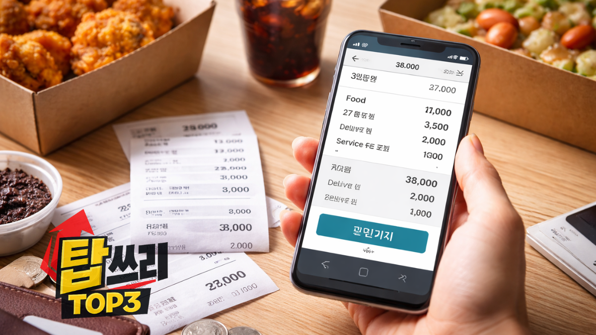 배달비로 새는 돈 탑쓰리(TOP3)