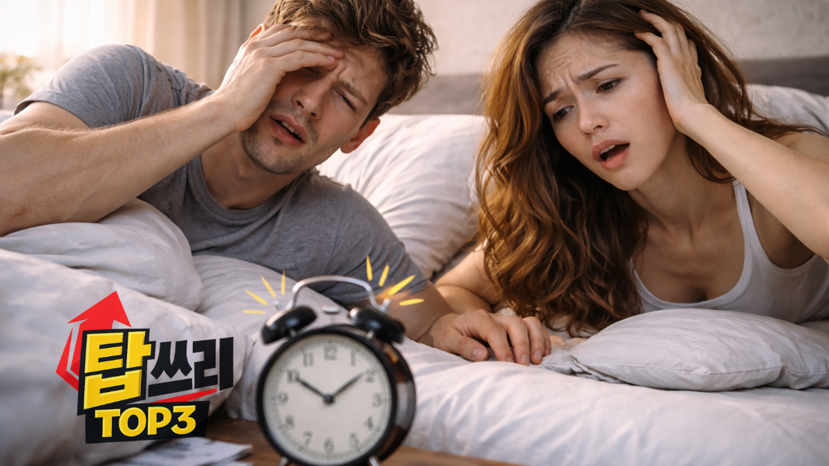 아침에 일어나기 힘든 이유 탑쓰리(TOP3)