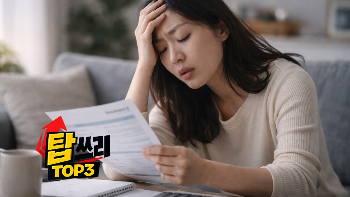 보험료가 부담되는 이유 탑쓰리(TOP3)